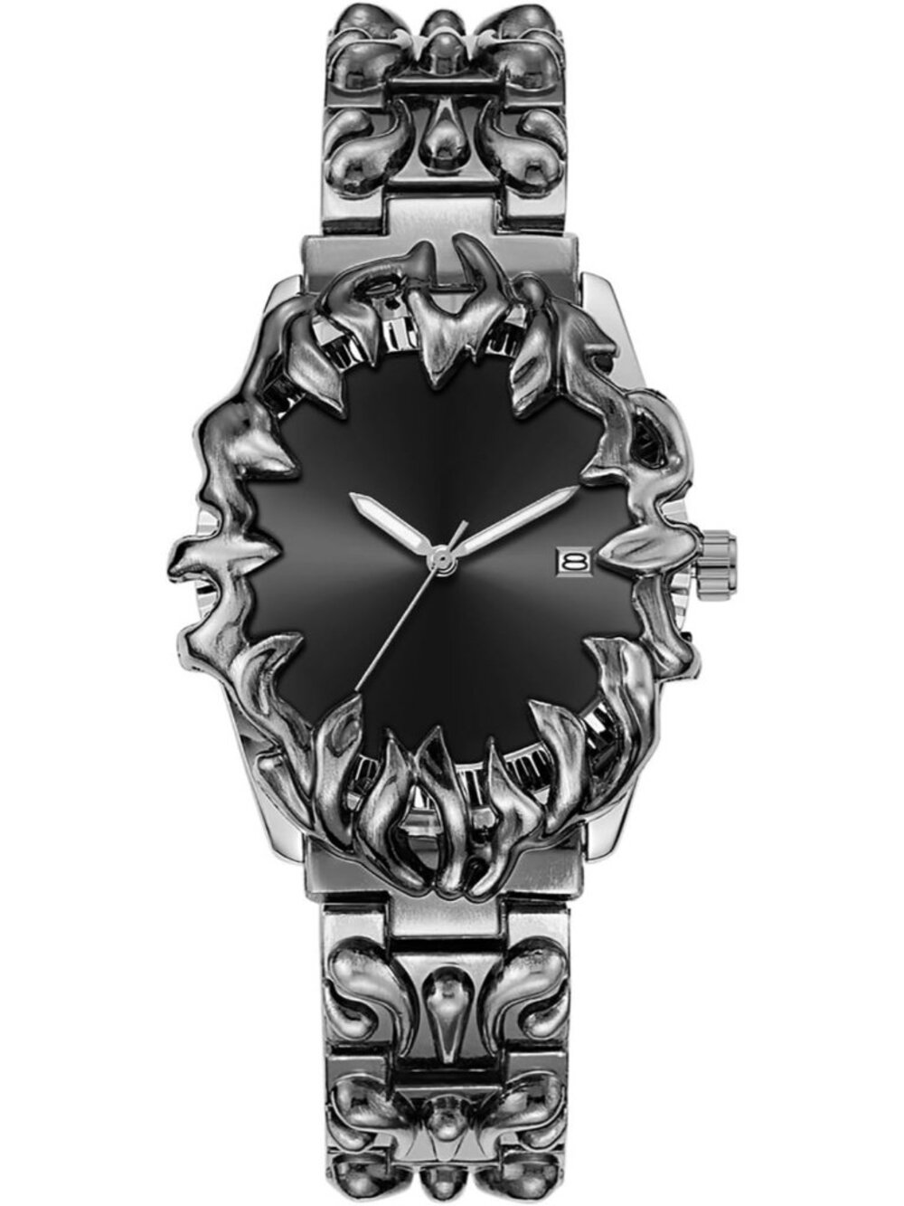 Men's Black Quartz Gothic Claw Unique Stainless Steel Luminous Waterproof Watch